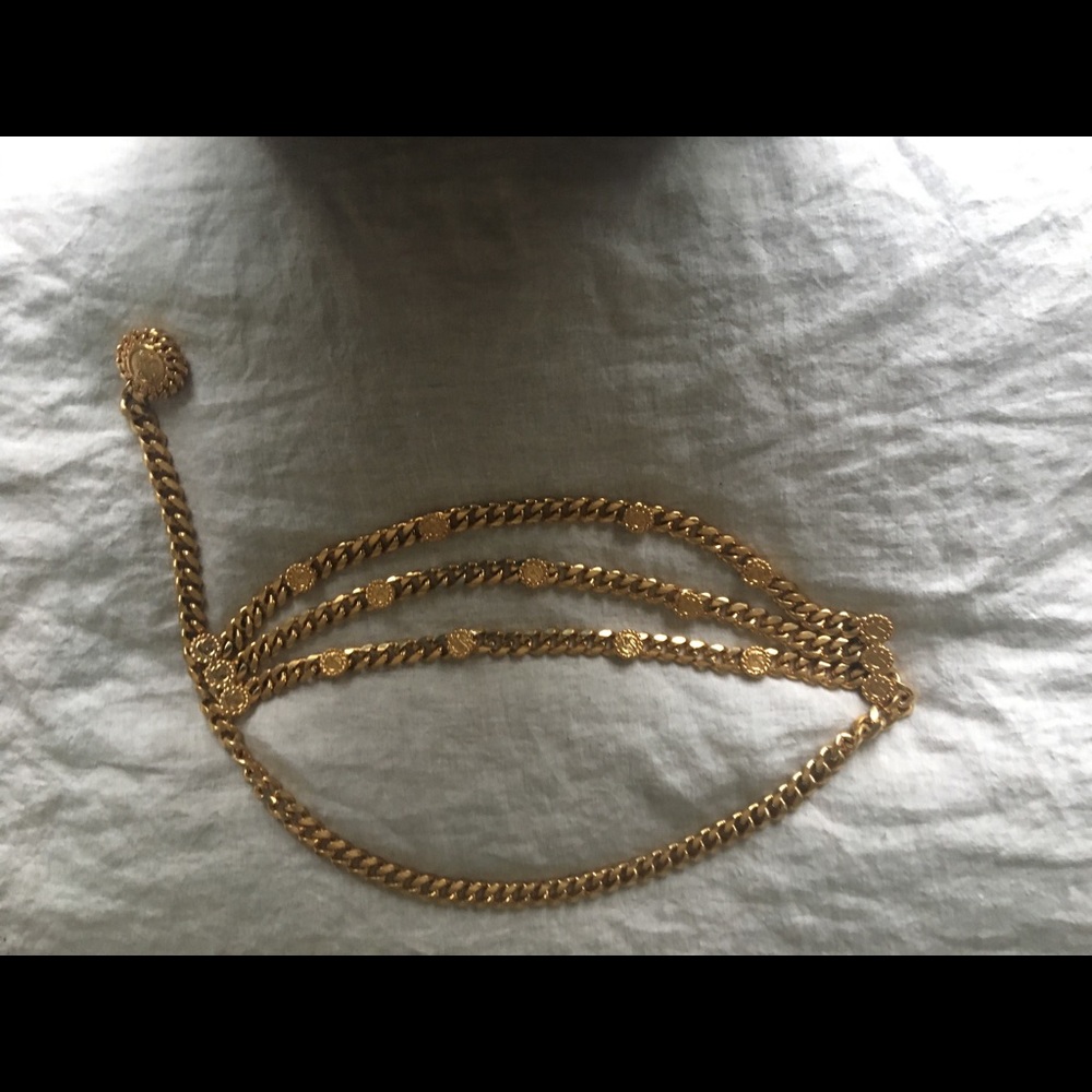 St. John gold chain belt